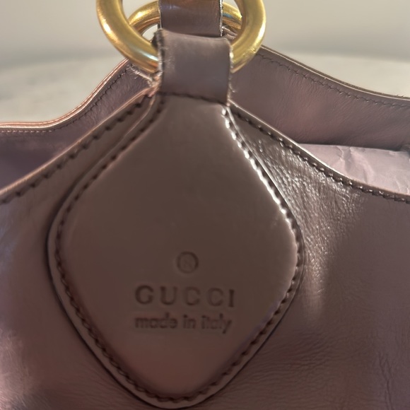 GUCCI Nude leather shopper bag - Picture 6 of 16